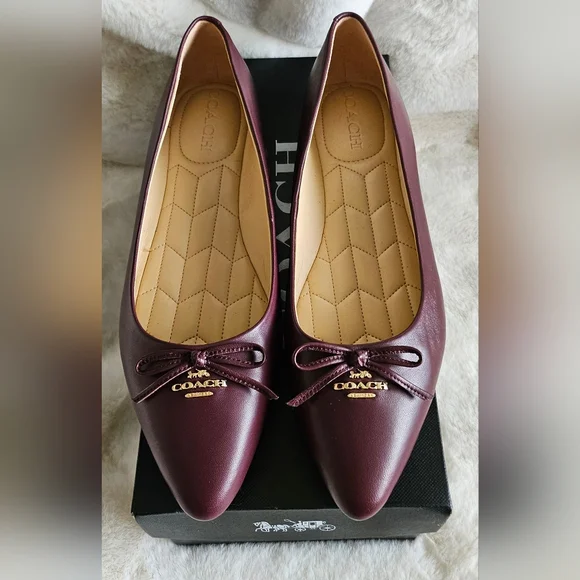 Coach Annabel leather ball dark cranberry - Picture 6 of 6